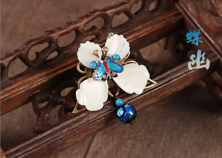 藍(lán)蝶起舞戒指，民族風(fēng)個(gè)性指環(huán)首飾