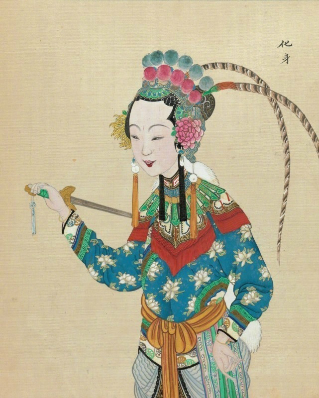 中國(guó)京劇藝術(shù)插畫：九款清朝京劇人物肖像