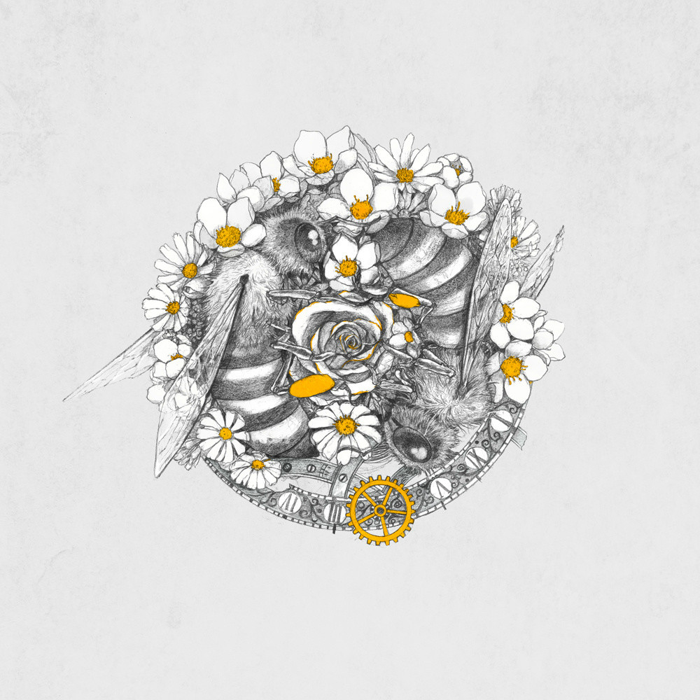 手繪動(dòng)物插畫設(shè)計(jì)，黑白創(chuàng)意插畫圖片