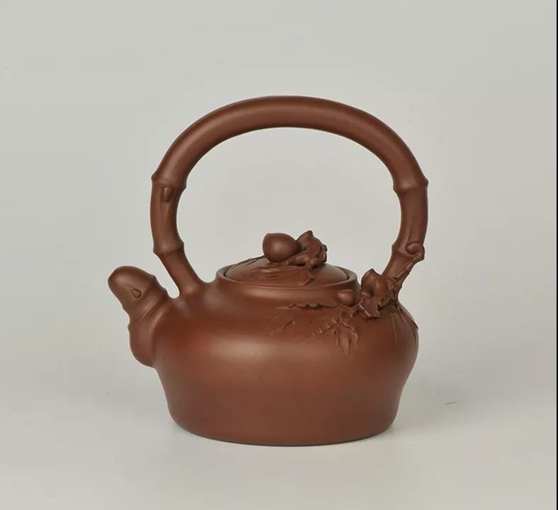 10種最美花器提梁壺，精美別致雕花紫砂壺!