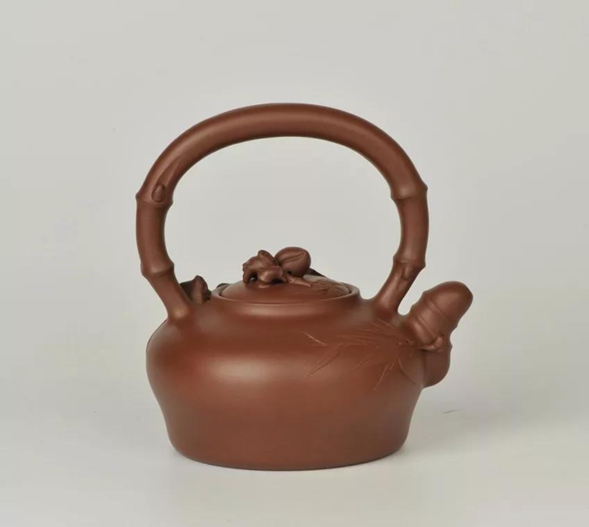 10種最美花器提梁壺，精美別致雕花紫砂壺!