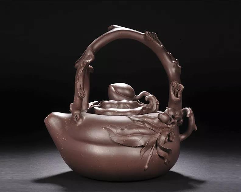 10種最美花器提梁壺，精美別致雕花紫砂壺!