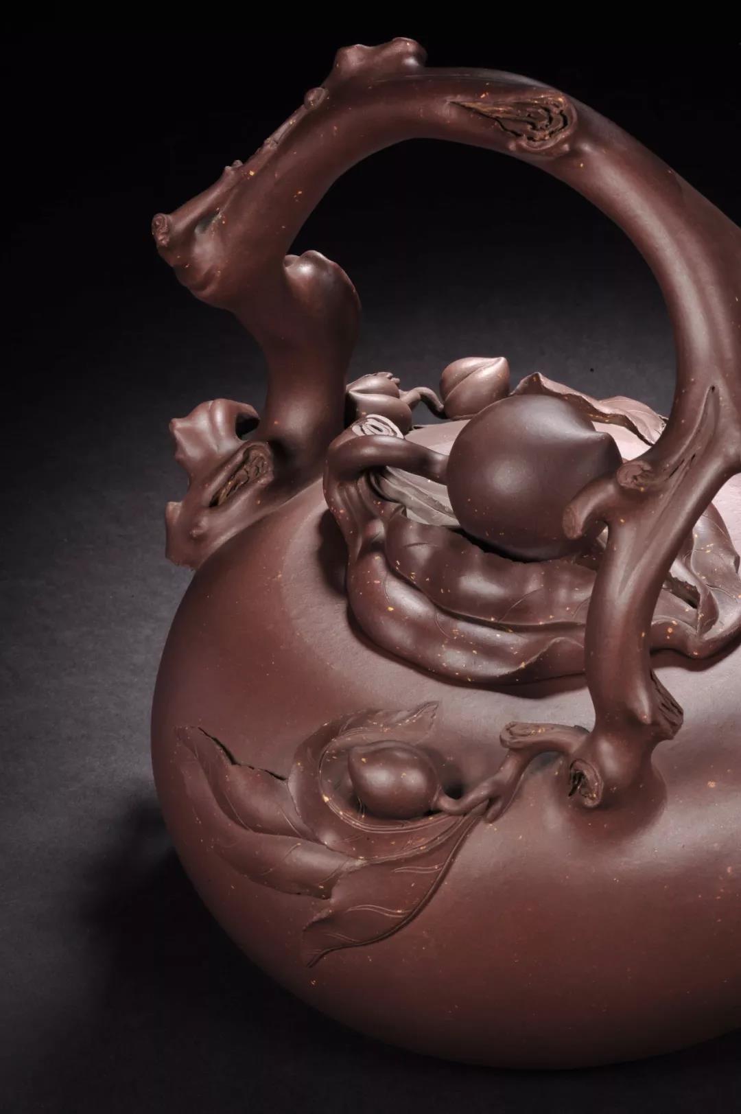 10種最美花器提梁壺，精美別致雕花紫砂壺!