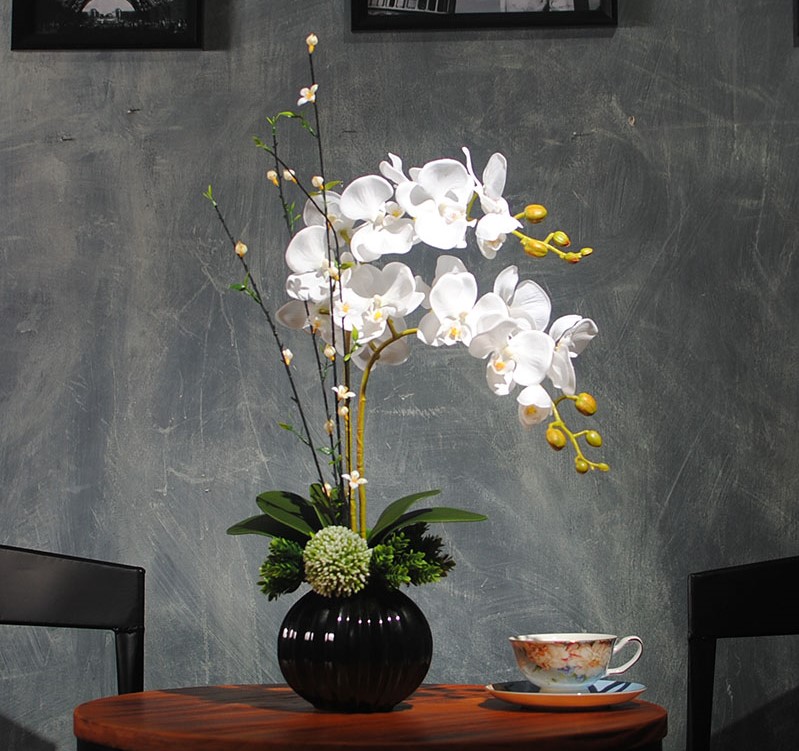 水清新中式蝴蝶蘭花藝，新中式花藝插花