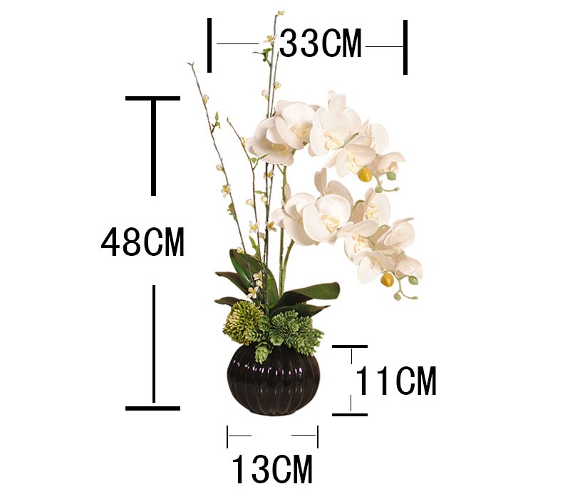 水清新中式蝴蝶蘭花藝，新中式花藝插花