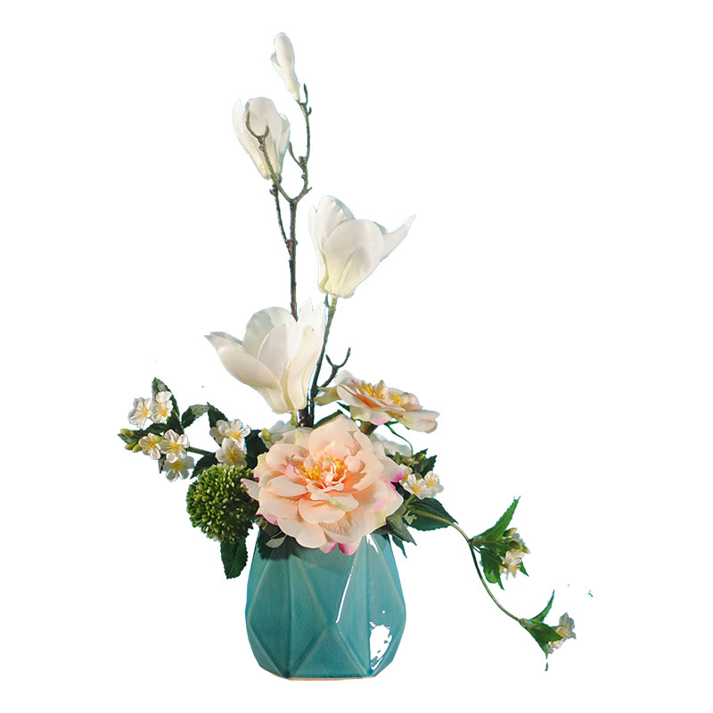 清雅浪漫玉蘭花花藝，浪漫梨花中式插花