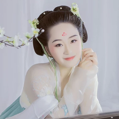 清新淡藍(lán)文藝女生頭像，唯美古風(fēng)真人頭像