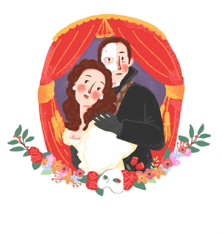 經(jīng)典的愛情電影插畫欣賞