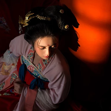 大唐盛世氣象女生頭像，唯美古風真人頭像