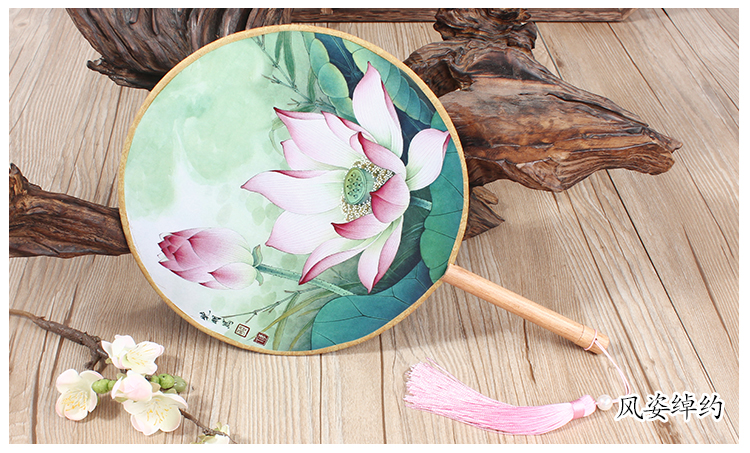 花卉圖案家佳樂文學(xué)團扇：16款古典雙面花卉團扇