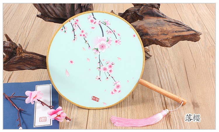 花卉圖案家佳樂文學(xué)團(tuán)扇：16款古典雙面花卉團(tuán)扇