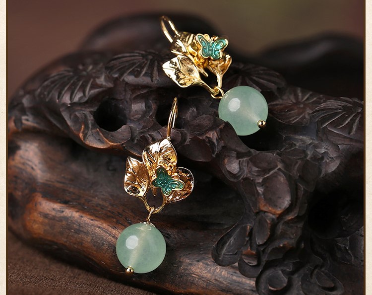 輕靈飄逸耳環(huán)，淡雅清新耳環(huán)首飾