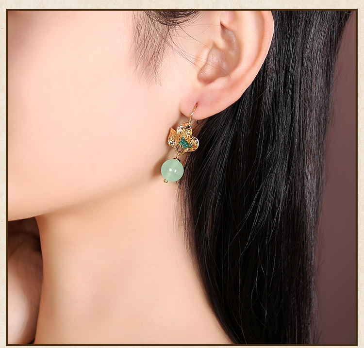 輕靈飄逸耳環(huán)，淡雅清新耳環(huán)首飾