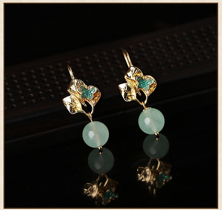 輕靈飄逸耳環(huán)，淡雅清新耳環(huán)首飾