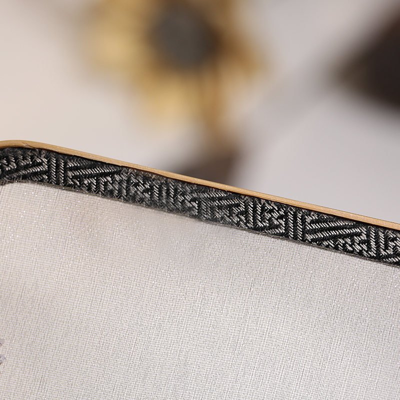 古典白色雪花團(tuán)扇，家佳樂(lè)文學(xué)繡花宮扇扇子