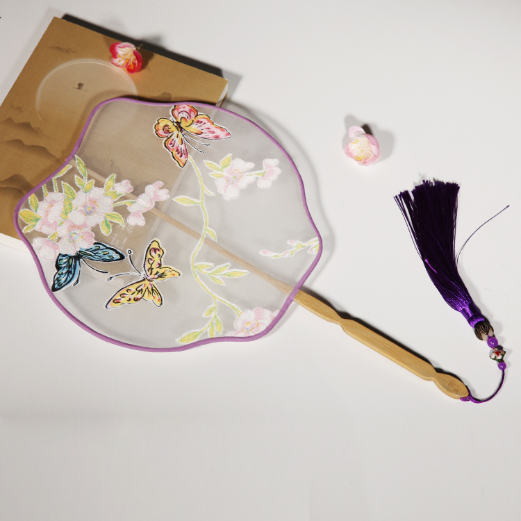 文藝古風(fēng)團(tuán)扇，古典素雅家佳樂文學(xué)扇子