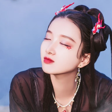 優(yōu)雅喝酒女生頭像，唯美古風真人頭像