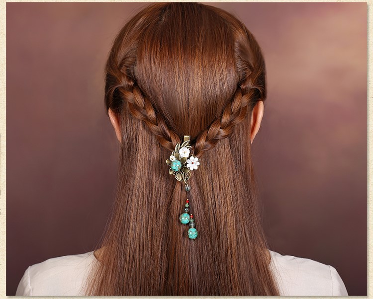 古銅蘊緲發(fā)夾，靈動唯美古風(fēng)頭飾