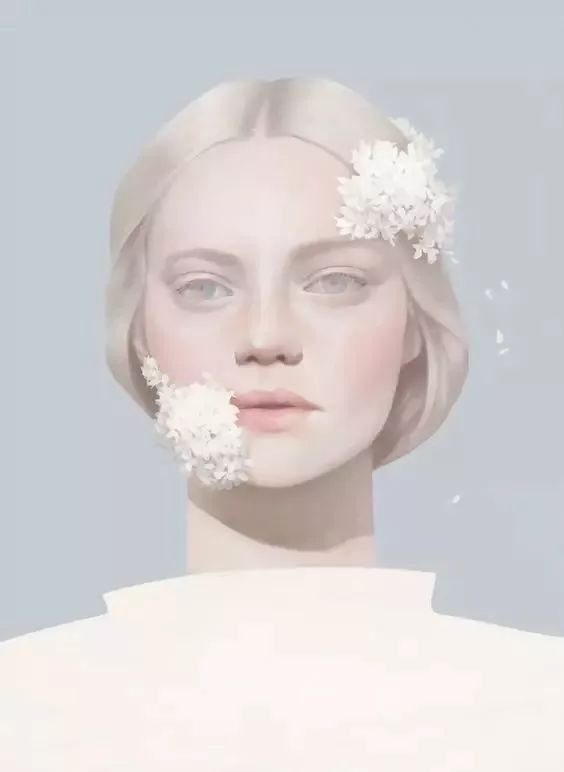 風格獨特的插畫圖片，時尚清新色調手繪插畫