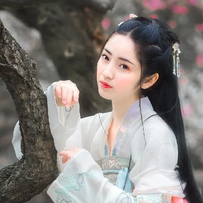 花香滿溢清新女生頭像，唯美古風(fēng)真人頭像