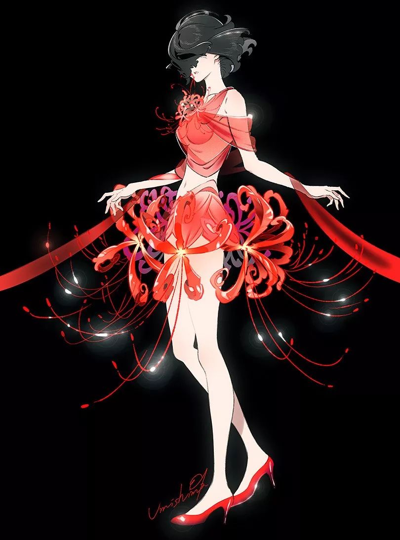 超唯美優(yōu)雅插畫，清新亮麗的手繪插畫