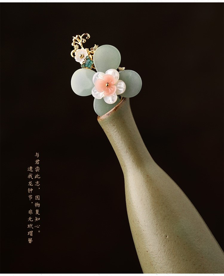 綰如兮發(fā)簪宮廷步搖，古典氣質(zhì)簪子頭飾