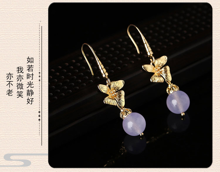 時(shí)尚婉約耳環(huán)，復(fù)古優(yōu)雅氣質(zhì)耳環(huán)