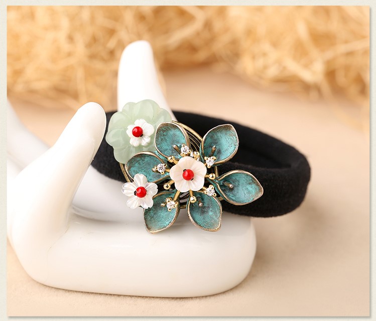 清新脫俗花萼發(fā)圈，時尚古典頭飾