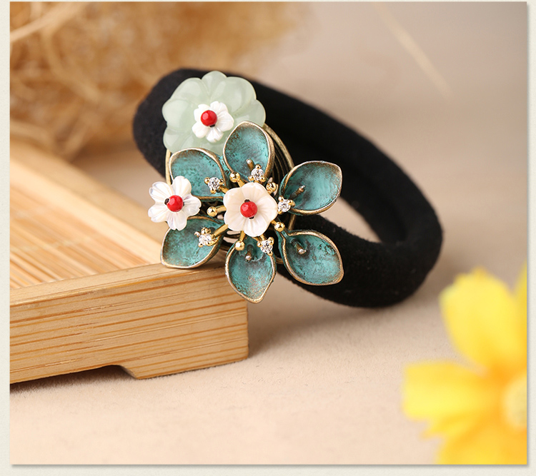 清新脫俗花萼發(fā)圈，時尚古典頭飾