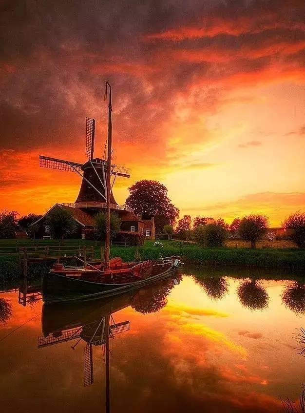 美到骨子里的夕陽風景：青山依舊在，幾度夕陽