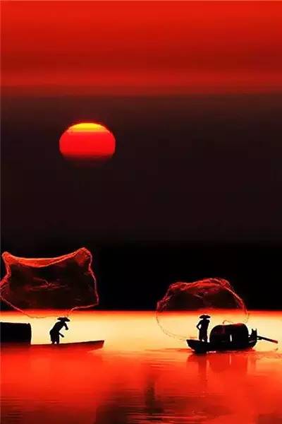 美到骨子里的夕陽(yáng)風(fēng)景：青山依舊在，幾度夕陽(yáng)