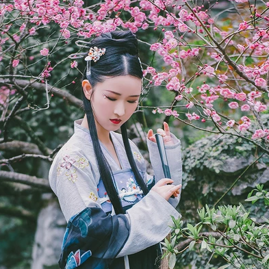 嬌艷花朵女生頭像，唯美古風(fēng)真人頭像