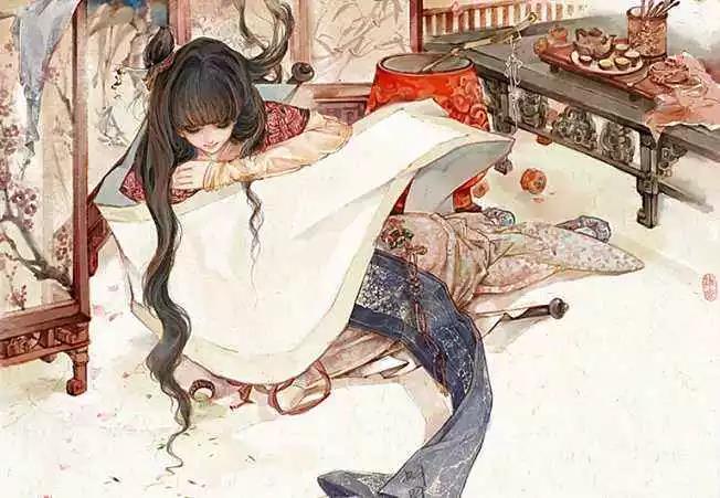 唯美愛情古風(fēng)句子：結(jié)發(fā)為夫妻，恩愛兩不疑