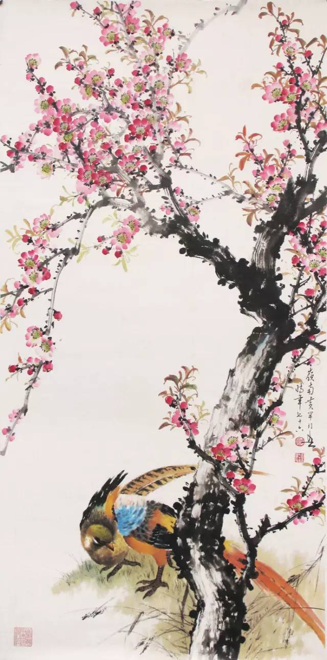 中國國畫藝術：絕美花鳥國畫圖片