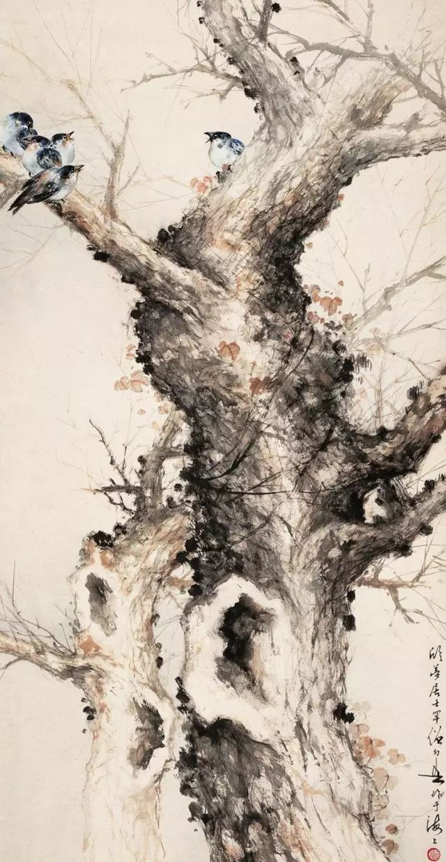 中國國畫藝術：絕美花鳥國畫圖片