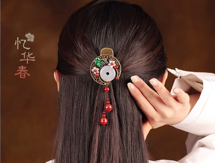 憶華春發(fā)夾:古典家佳樂文學發(fā)夾頭飾