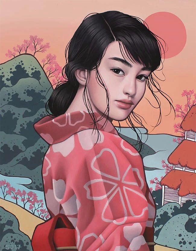 肖像插畫遇上植物花卉，碰撞出不一樣的火花！