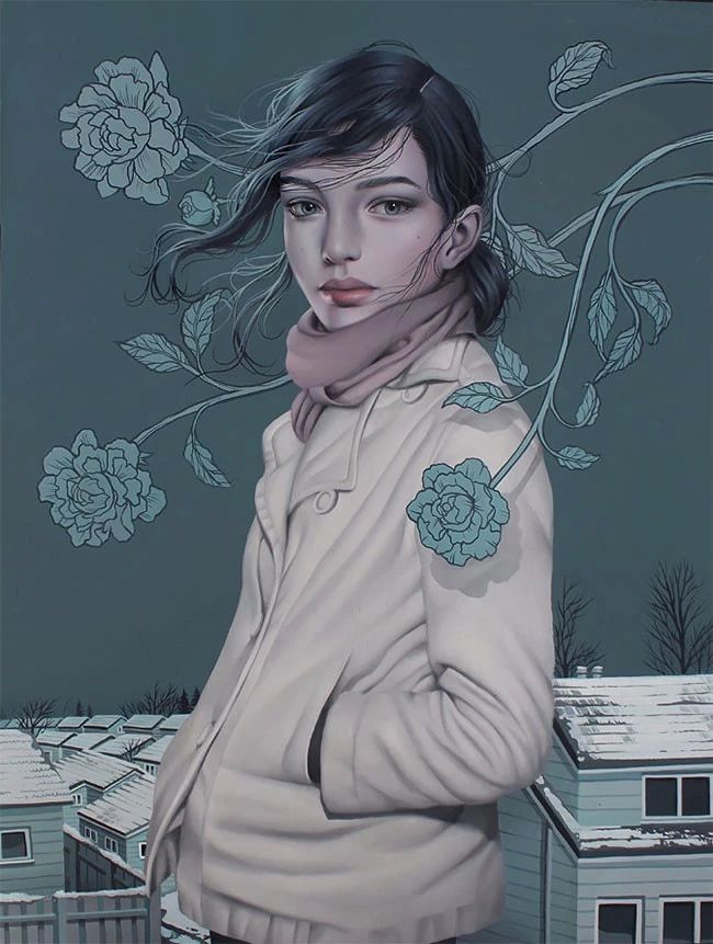 肖像插畫遇上植物花卉，碰撞出不一樣的火花！