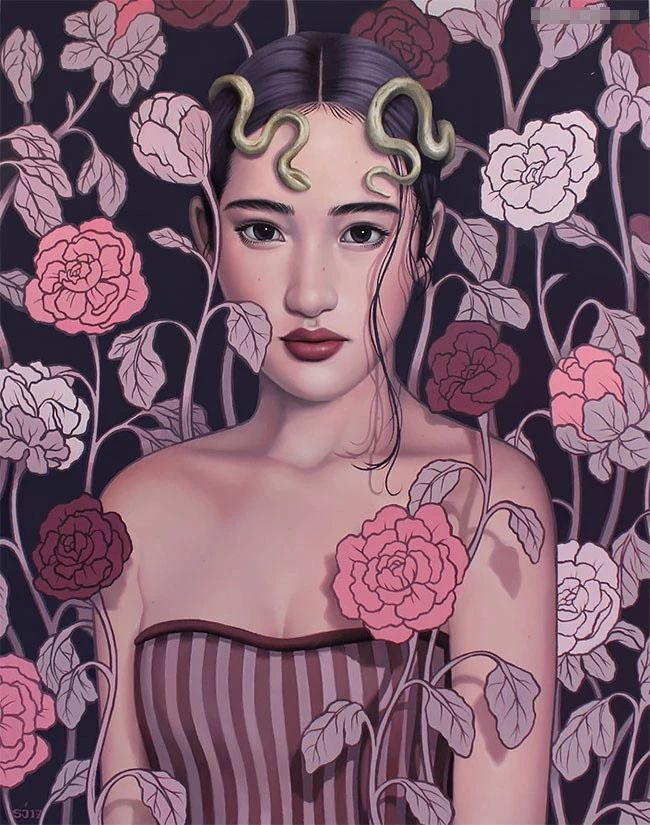 肖像插畫遇上植物花卉，碰撞出不一樣的火花！