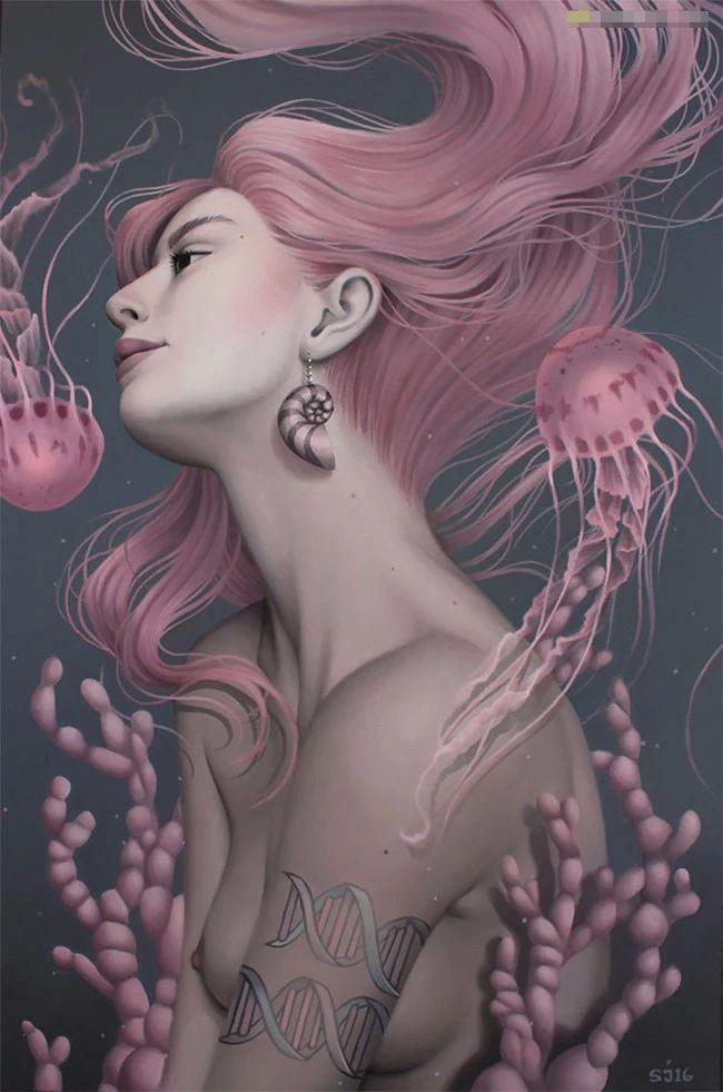 肖像插畫遇上植物花卉，碰撞出不一樣的火花！