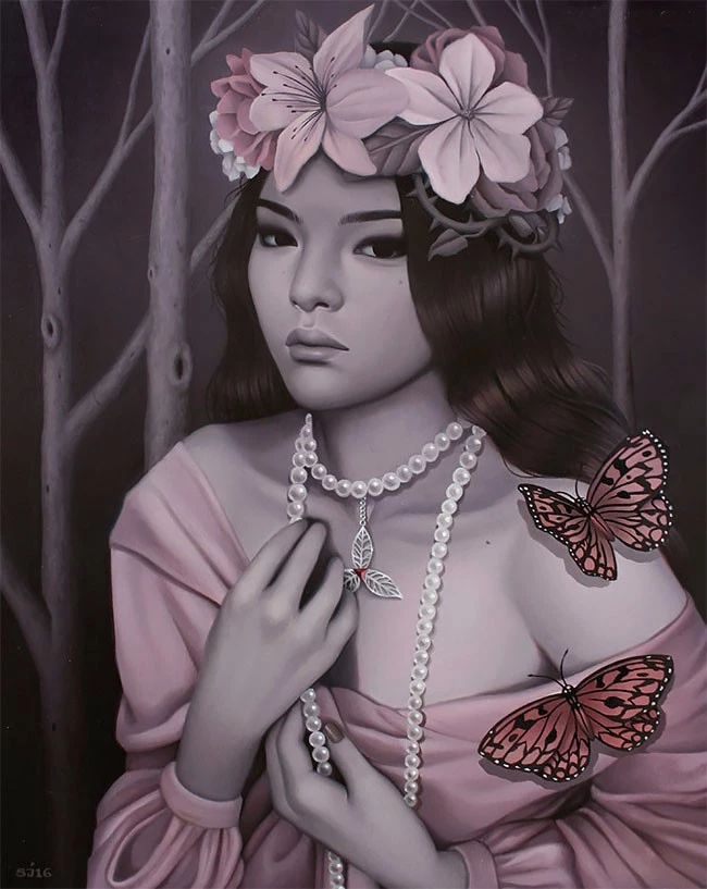 肖像插畫遇上植物花卉，碰撞出不一樣的火花！