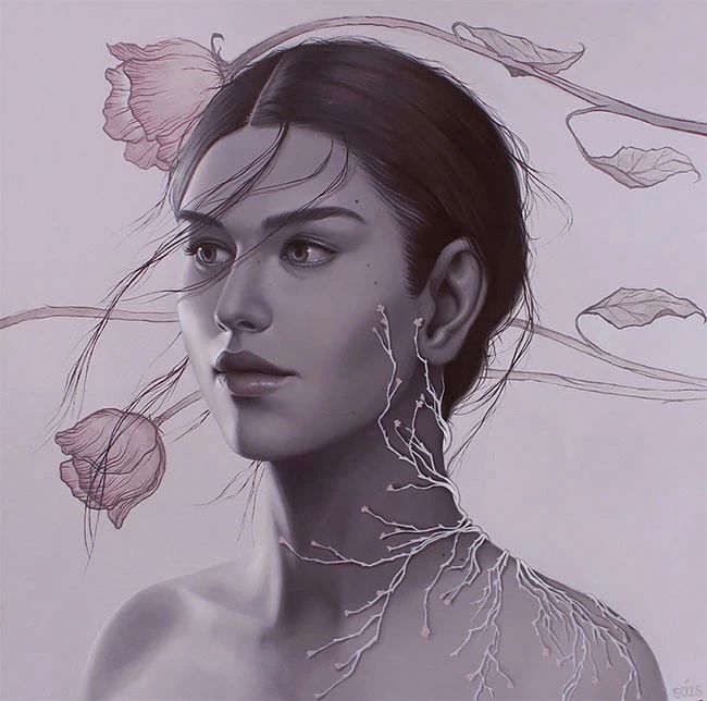 肖像插畫遇上植物花卉，碰撞出不一樣的火花！