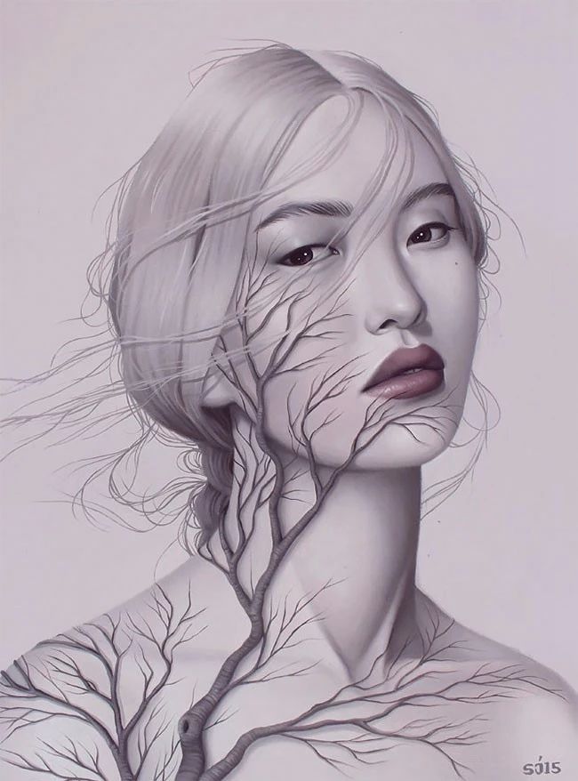 肖像插畫遇上植物花卉，碰撞出不一樣的火花！