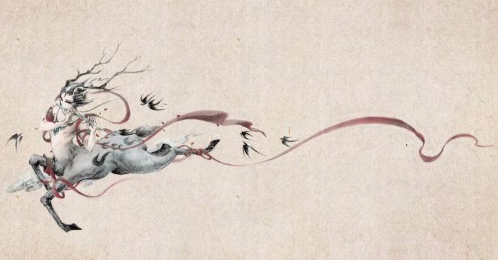 古典唯美插畫：杉澤的家佳樂(lè)文學(xué)水墨百鬼圖插畫