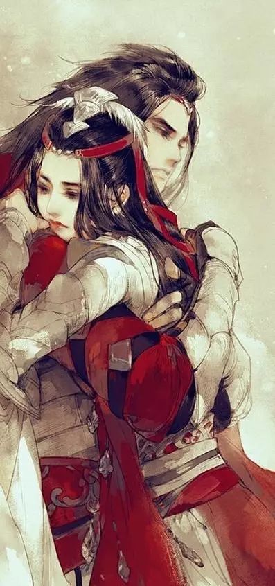 唯美古風情侶插畫：只羨鴛鴦不羨仙