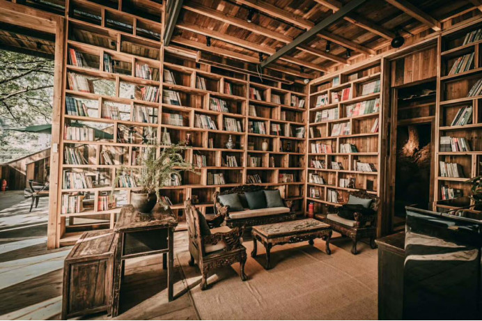 青田坐忘閣·藏書(shū)閣民宿，找回初心尋找回家的路