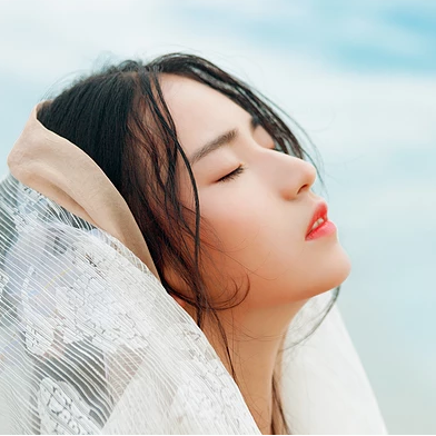 輕舞霓海神之女頭像，唯美古風真人頭像