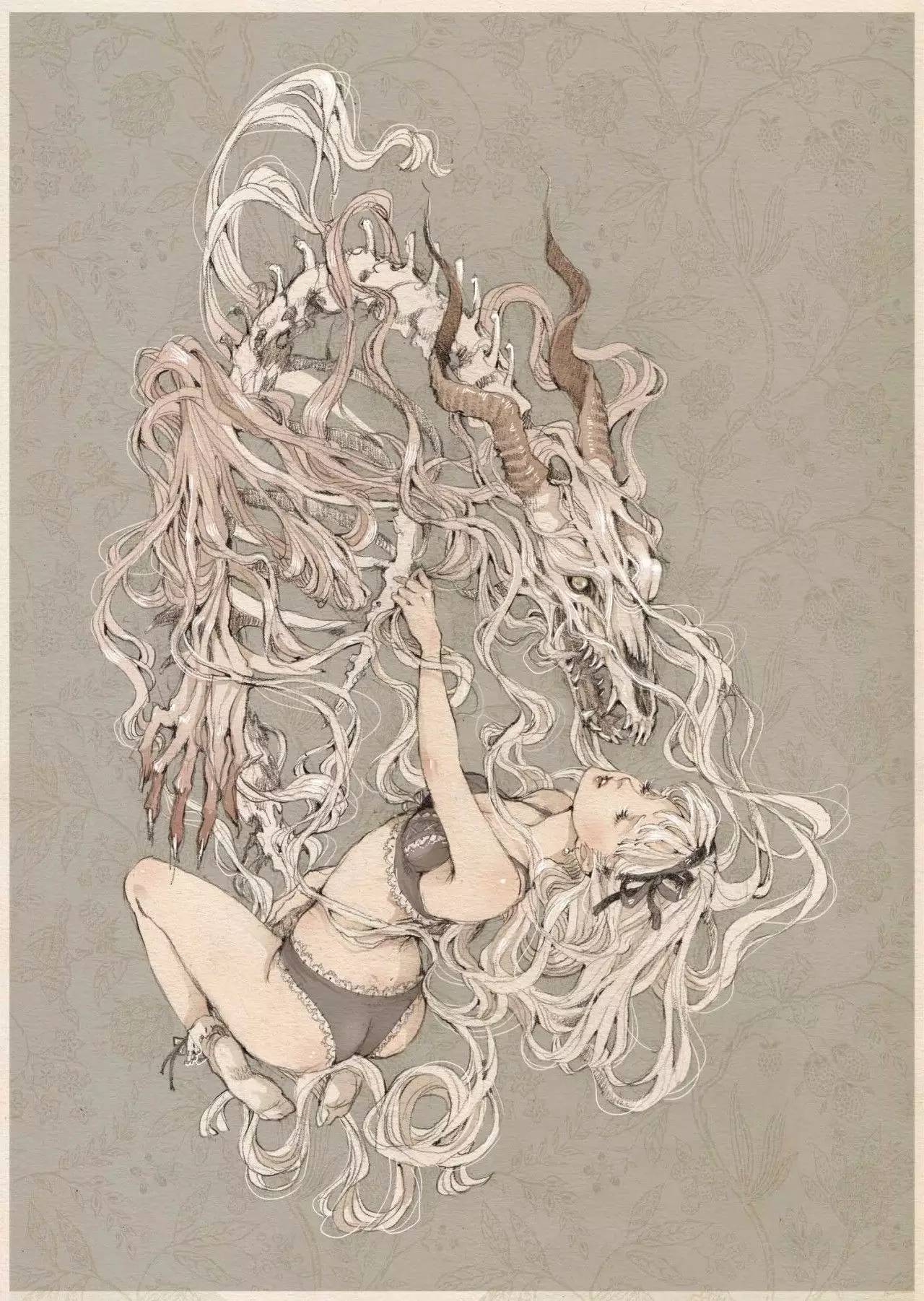 暖色調(diào)手繪插畫，給一種人淡淡的插畫美!