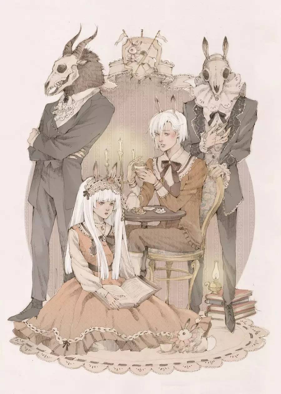 暖色調(diào)手繪插畫，給一種人淡淡的插畫美!