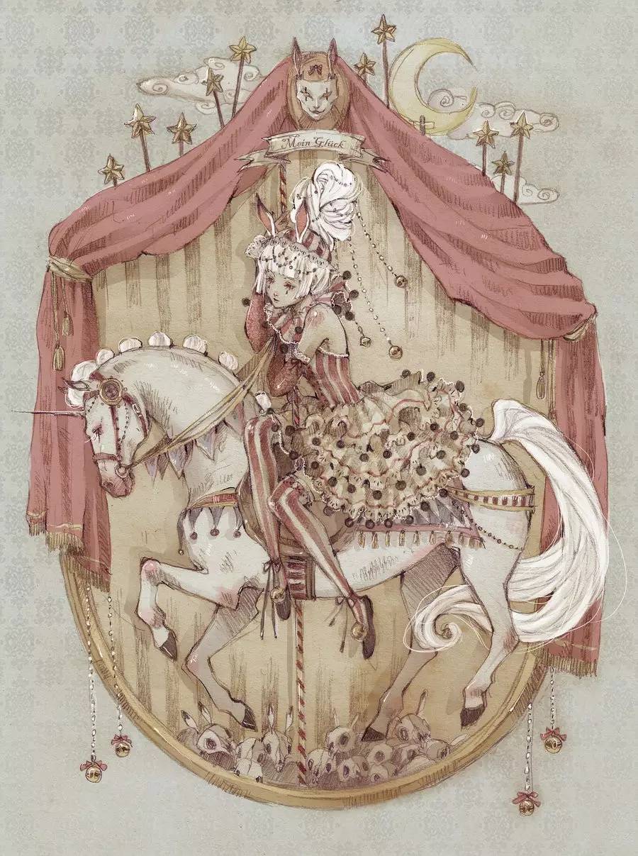 暖色調(diào)手繪插畫，給一種人淡淡的插畫美!